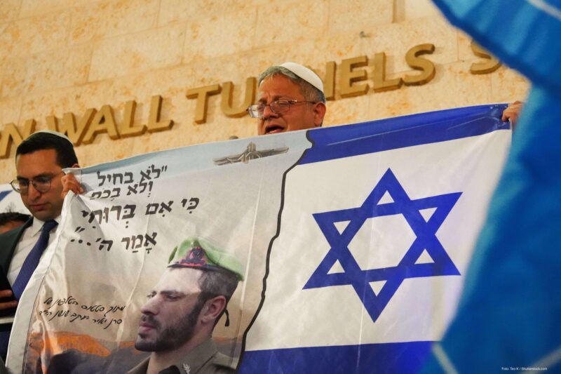 Statsminister Ben Gvir på Jerusalem-dagen feiringer på Vestmuren i Gamlebyen i Jerusalem. Jerusalem Israel 26.05.2025